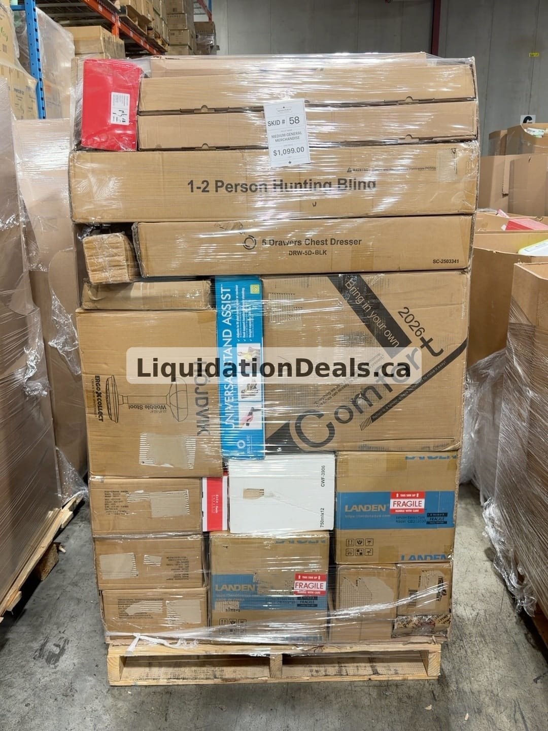 Medium General Merchandise #58 — Free Shipping Eligible for Parts of Ontario Only